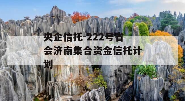 央企信托-222号省会济南集合资金信托计划