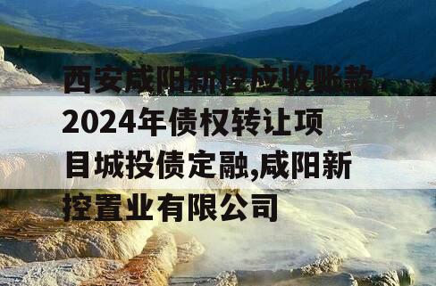 西安咸阳新控应收账款2024年债权转让项目城投债定融,咸阳新控置业有限公司