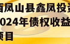 广西凤山县鑫凤投资发展2024年债权收益权项目