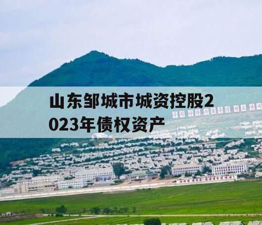 山东邹城市城资控股2023年债权资产