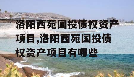 洛阳西苑国投债权资产项目,洛阳西苑国投债权资产项目有哪些