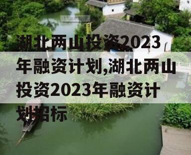 湖北两山投资2023年融资计划,湖北两山投资2023年融资计划招标