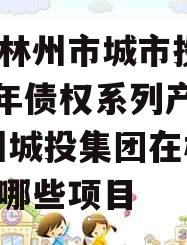 河南林州市城市投资2023年债权系列产品,林州城投集团在林州都有哪些项目