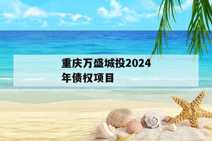 重庆万盛城投2024年债权项目