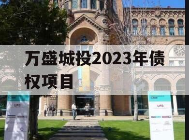 万盛城投2023年债权项目