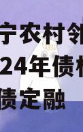 山东济宁农村邻里康养工程2024年债权系列城投债定融