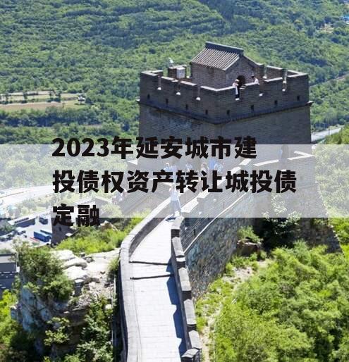 2023年延安城市建投债权资产转让城投债定融