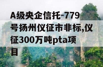 A级央企信托-779号扬州仪征市非标,仪征300万吨pta项目