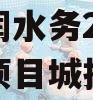 山东晟润水务2023年债权项目城投债定融