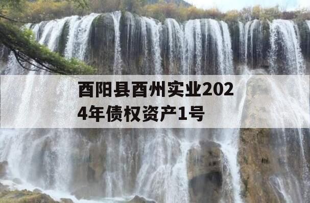 酉阳县酉州实业2024年债权资产1号