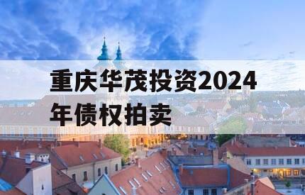 重庆华茂投资2024年债权拍卖