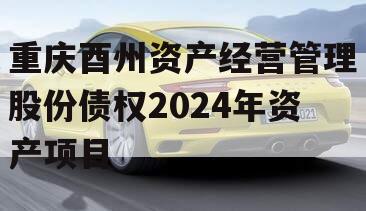 重庆酉州资产经营管理股份债权2024年资产项目