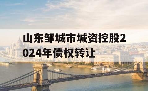 山东邹城市城资控股2024年债权转让