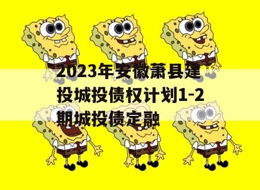 2023年安徽萧县建投城投债权计划1-2期城投债定融