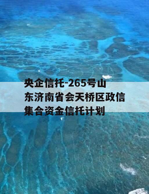 央企信托-265号山东济南省会天桥区政信集合资金信托计划