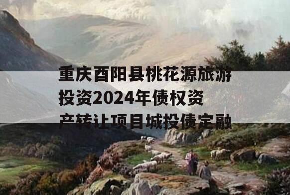 重庆酉阳县桃花源旅游投资2024年债权资产转让项目城投债定融