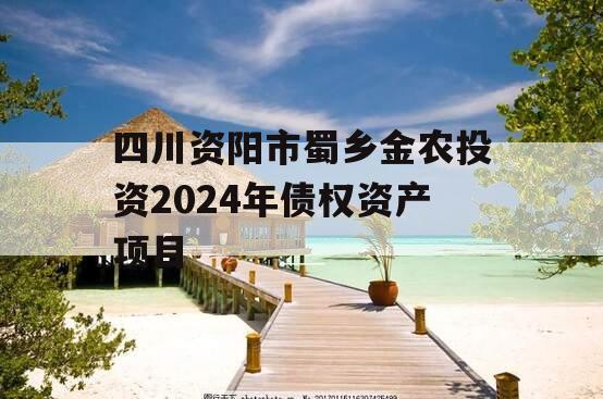 四川资阳市蜀乡金农投资2024年债权资产项目