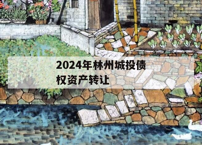 2024年林州城投债权资产转让