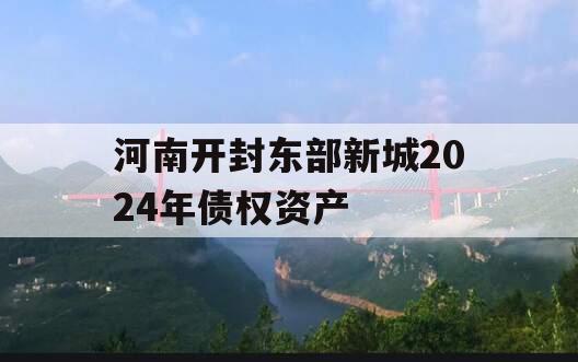 河南开封东部新城2024年债权资产