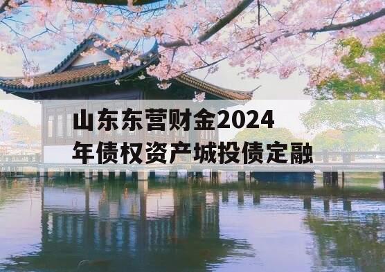 山东东营财金2024年债权资产城投债定融