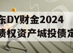 山东DY财金2024年债权资产城投债定融