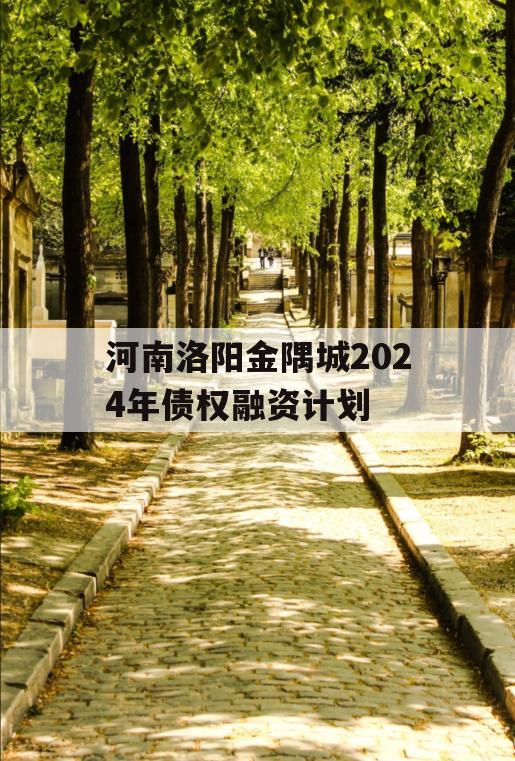 河南洛阳金隅城2024年债权融资计划