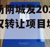 河南汤阴城发2024年债权转让项目城投债定融