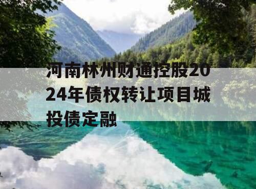 河南林州财通控股2024年债权转让项目城投债定融