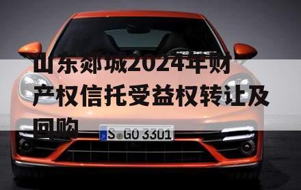 山东郯城2024年财产权信托受益权转让及回购