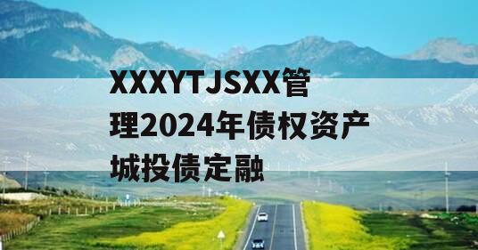 XXXYTJSXX管理2024年债权资产城投债定融