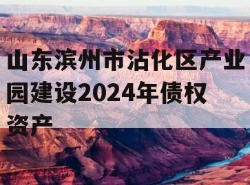 山东滨州市沾化区产业园建设2024年债权资产