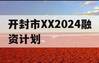 开封市XX2024融资计划