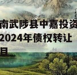 河南武陟县中嘉投资运营2024年债权转让项目