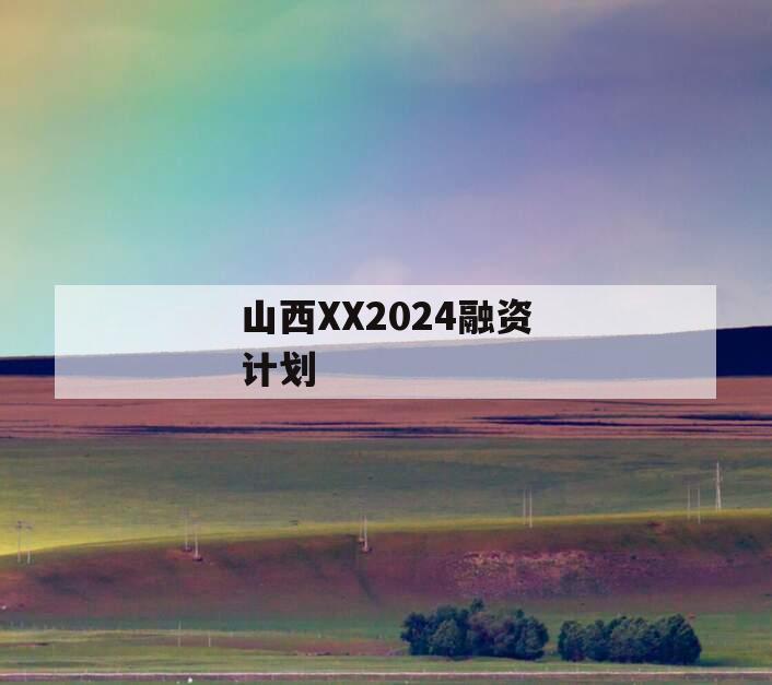 山西XX2024融资计划