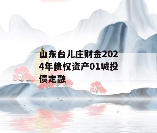 山东台儿庄财金2024年债权资产01城投债定融