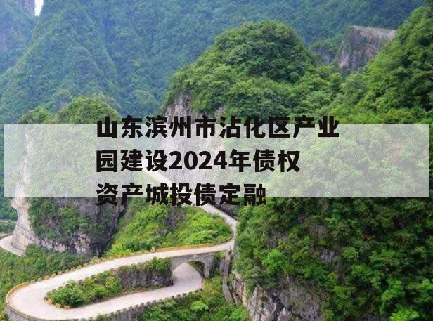 山东滨州市沾化区产业园建设2024年债权资产城投债定融