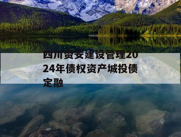 四川资安建设管理2024年债权资产城投债定融