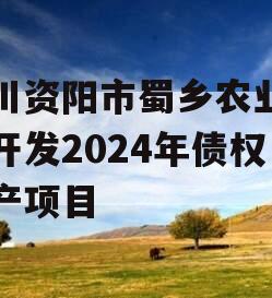 四川资阳市蜀乡农业投资开发2024年债权资产项目