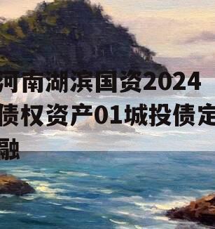 河南湖滨国资2024债权资产01城投债定融