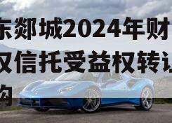 山东郯城2024年财产权信托受益权转让及回购