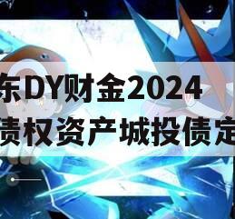 山东DY财金2024年债权资产城投债定融