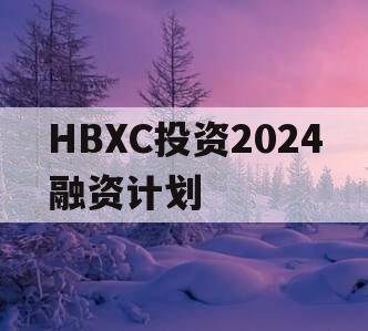 HBXC投资2024融资计划