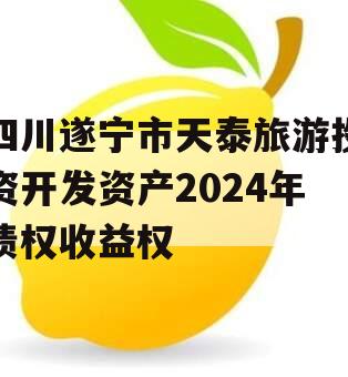 四川遂宁市天泰旅游投资开发资产2024年债权收益权